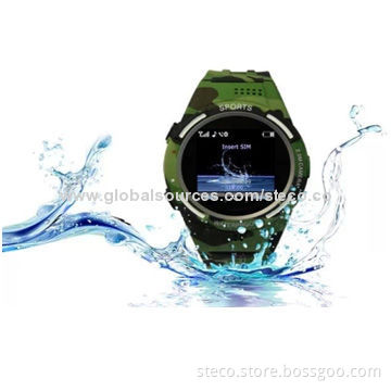 Smart Watch with IP54 Water-resistant, Use SIM Card to be Phone